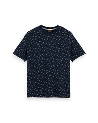 Scotch & Soda Organic Cotton T Shirt In Blue At Nordstrom