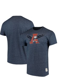 Retro Brand Original Navy Auburn Tigers School Logo Mock Twist T Shirt In Heather Navy At Nordstrom