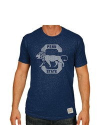 Retro Brand Original Navy Penn State Nittany Lions Big Tall Mock Twist T Shirt