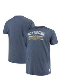 Retro Brand Original Navy West Virginia Mountaineers Big Tall Mock Twist T Shirt