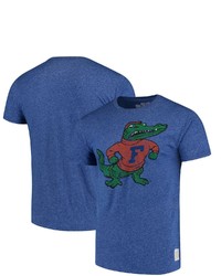 Retro Brand Original Royal Florida Gators Albert School Logo Mock Twist T Shirt In Heather Royal At Nordstrom