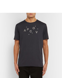 A.P.C. Outdoor Voices Slim Fit Printed Stretch Jersey T Shirt