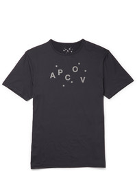 A.P.C. Outdoor Voices Slim Fit Printed Stretch Jersey T Shirt, $90 