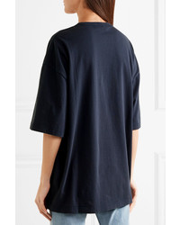 Balenciaga Oversized Printed Cotton Jersey T Shirt