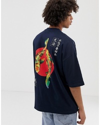 ASOS DESIGN Oversized T Shirt With Back Fish Print
