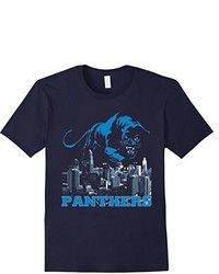 Panthers Sports Gear Football T Shirt Over Carolina City