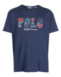 Polo Ralph Lauren Patchwork Logo Cotton T Shirt
