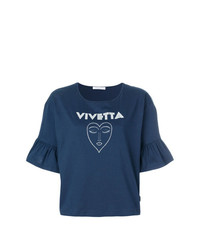 Vivetta Peplum Cropped T Shirt