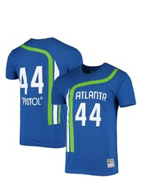 Mitchell & Ness Pete Maravich Blue Atlanta Hawks Hardwood Classics Stitch Name Number T Shirt At Nordstrom