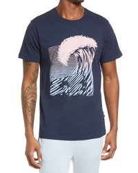 Sol Angeles Pipeline Cotton Graphic Tee In Indigo At Nordstrom