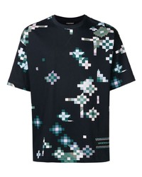 Emporio Armani Pixel Print Short Sleeve T Shirt