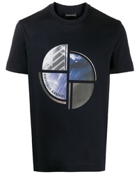 Emporio Armani Planet Print T Shirt
