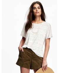 Old Navy Printed Oversized Top For