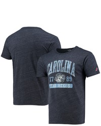 LEAGUE COLLEGIATE WEA R Heathered Navy North Carolina Tar Heels Volume Up Victory Falls Tri Blend T Shirt In Heather Navy At Nordstrom