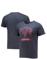 LEAGUE COLLEGIATE WEA R Heathered Navy Pennsylvania Quakers Volume Up Victory Falls Tri Blend T Shirt In Heather Navy At Nordstrom