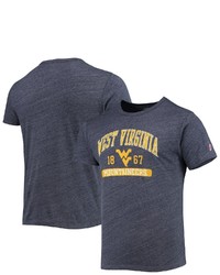 LEAGUE COLLEGIATE WEA R Heathered Navy West Virginia Mountaineers Volume Up Victory Falls Tri Blend T Shirt In Heather Navy At Nordstrom