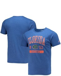 LEAGUE COLLEGIATE WEA R Heathered Royal Florida Gators Volume Up Victory Falls Tri Blend T Shirt In Heather Royal At Nordstrom