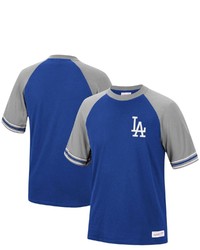 Mitchell & Ness Royal Los Angeles Dodgers Team Captain Raglan T Shirt