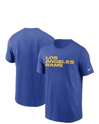 Nike Royal Los Angeles Rams Team Wordmark T Shirt At Nordstrom