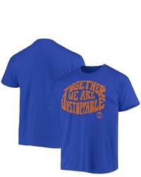 Junk Food Royal New York Knicks Positive Message Enzyme Washed T Shirt