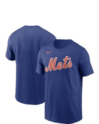 Nike Royal New York Mets Team Wordmark T Shirt