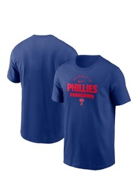 Nike Royal Philadelphia Phillies Primetime Property Of Practice T Shirt
