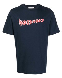 Wood Wood Sami Logo Print T Shirt