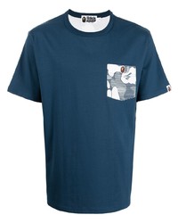 A Bathing Ape Shark Camouflage Print T Shirt