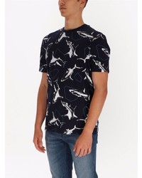 BOSS HUGO BOSS Shark Print Cotton T Shirt