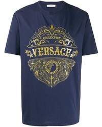 Versace Collection Sheriff Badge Print T Shirt