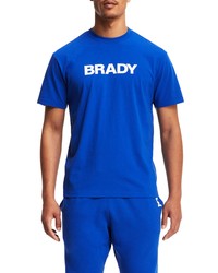 Brady Short Sleeve Jersey Graphic Tee In Blue At Nordstrom