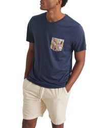 Marine Layer Signature Floral Pocket T Shirt