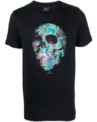 Paul Smith Skull Print Organic Cotton T Shirt