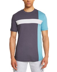 River Island Slim Fit Vertical Block Cotton T Shirt