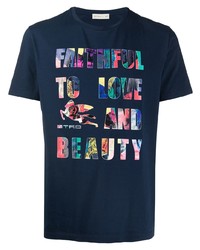 Etro Slogan Print T Shirt