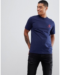 Converse Small Logo T Shirt In Navy