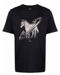 PS Paul Smith Space Zebra Graphic T Shirt