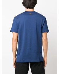 Philipp Plein Ss Chrome Logo Print Cotton T Shirt