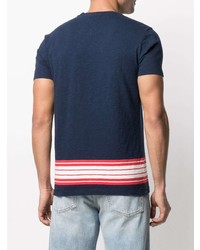 Orlebar Brown Stripe Print Cotton T Shirt