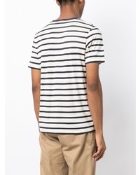 Sunspel Stripe Print Cotton T Shirt