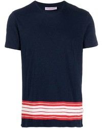 Orlebar Brown Stripe Print Cotton T Shirt