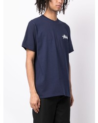 Stussy Stssy Logo Print Cotton T Shirt