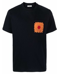 Sandro Sun Print Organic Cotton T Shirt