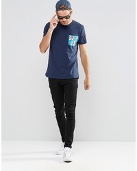 Esprit T Shirt With Contrast Printed Pocket