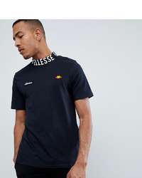Ellesse T Shirt With Repeat Logo Neckline In Black
