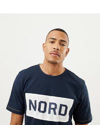 north 56 4 Tall 100% Cotton Crew Neck T Shirt With Nord Print