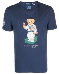 Polo Ralph Lauren Teddy Bear Print Short Sleeved Cotton T Shirt