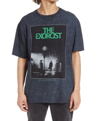 Topman The Exorcist Oversize Cotton Graphic Tee In Black At Nordstrom