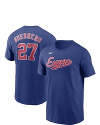 Nike Vladimir Guerrero Blue Montreal Expos Cooperstown Collection Name Number T Shirt At Nordstrom