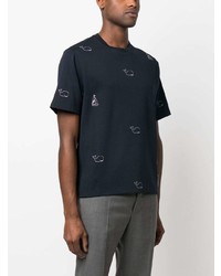Thom Browne Whale Pattern Print T Shirt